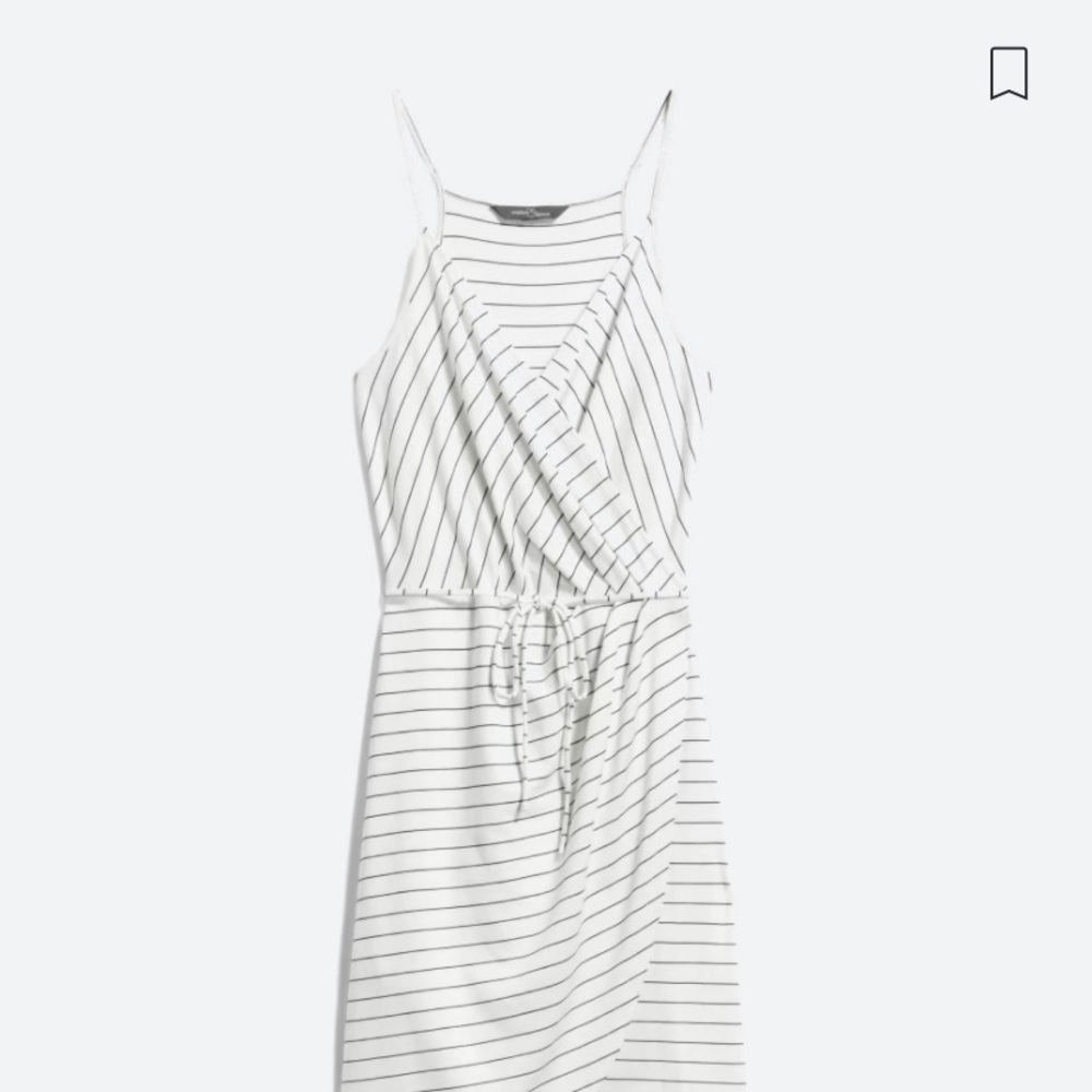 41 Hawthorn White Striped Midi Dress